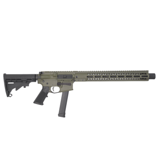 BM-9 Rifle 9mm Forged Receiver 16" Barrel Adjustable Standard Stock 15" M-LOK Rail Mini Can