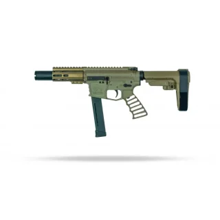 AR-9 9MM MORIARTI ARMS 4" 'BRINDLE' PISTOL / SBA3 /LRBHO