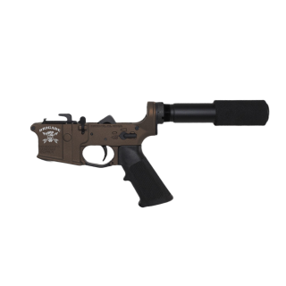 BLEM Complete Lower Forged Receiver 9mm Midnight Bronze with Padded Buffer Tube