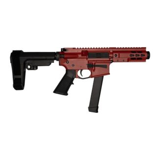 BM-9 Pistol 9mm Forged Receiver 5.5" Barrel SBA3 Tactical Brace 5" U-lok Rail Mini Can